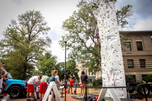 The Ohio Army Rock Wall at the 2019 Buck-i-Frenzy.