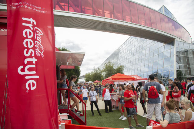 The CocaCola Freestyle stand at Buck-i-Frenzy.