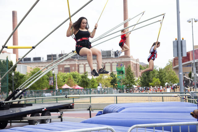 The Extreme Air Inflatable at the 2019 Buck-i-Frenzy